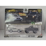 Hot Wheels 1:64 2 pack Premium - Back To The Future Time Machine + Toyota Pickup Truck 1987